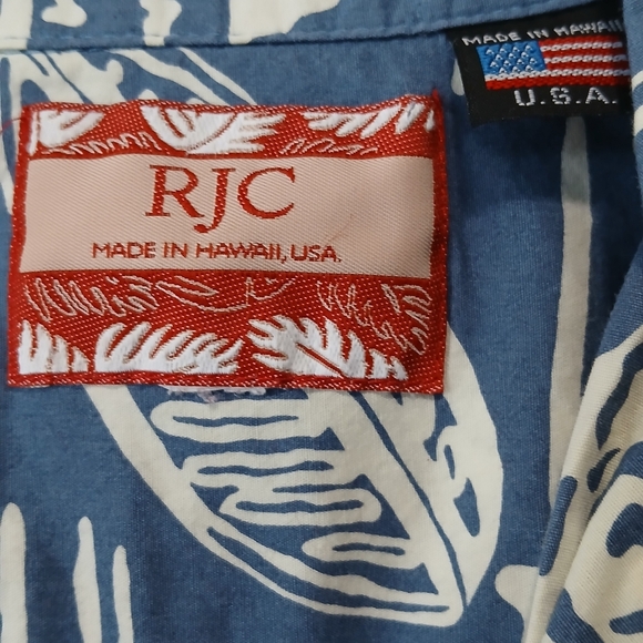 RJC Made In Hawaii Tropical Print Shirt Mens Large(read below) Resortwear - Picture 2 of 3